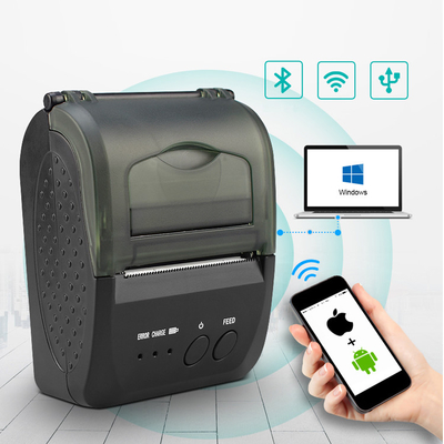 Stampa mobile del codice a barre della ricevuta del biglietto di Mini Bluetooth Thermal Printer 58mm