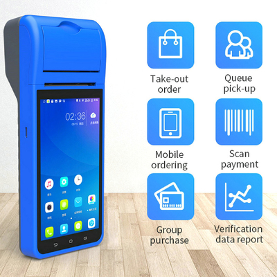 Android 8.1 PDA POS terminale mobile portatile mini con stampante da 58 mm