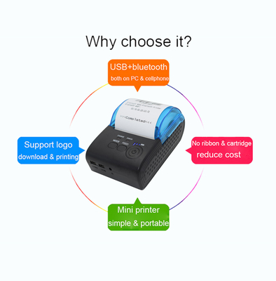 Stampante termica di Mini Portable Waybill Printer Bluetooth 58mm ZJ-5805