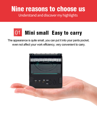 Stampante mobile senza fili 3inch di Portable Bluetooth Pos della stampante termica del ODM