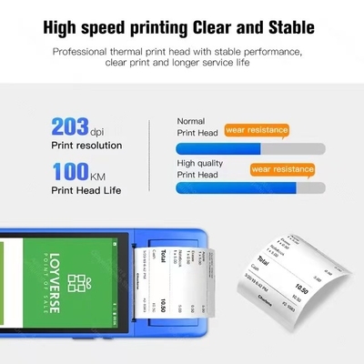 Touch screen tenuto in mano tutto di Android del terminale nei sistemi di un di posizione punto di vendita del sistema
