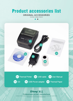 Stampa mobile del codice a barre della ricevuta del biglietto di Mini Bluetooth Thermal Printer 58mm
