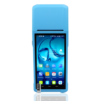 Terminale di pagamento POS portatile Android 4G da 5,5 pollici tutto in un terminale di posizione