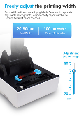 Stampatore a 3 pollici For Waybill Printing dell'autoadesivo del codice a barre del termale 80mm